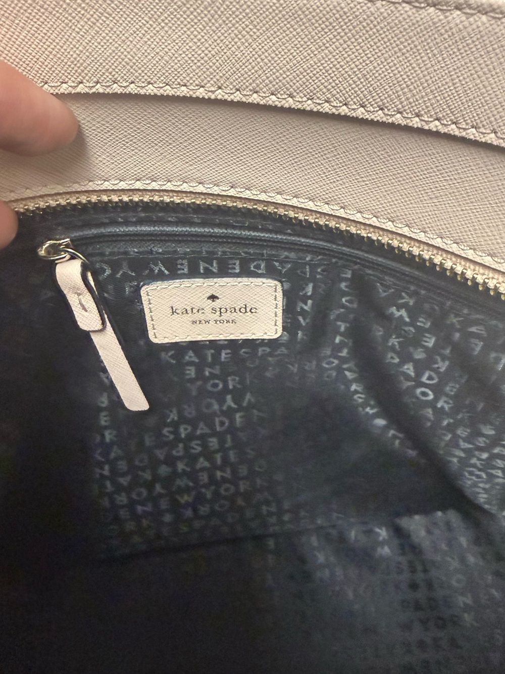 Kate Spade | Blush Pink & Black Tote Bag with Matching Wallet - Picture 6 of 13
